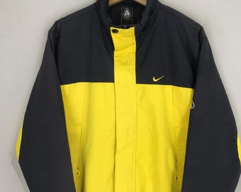 【希少】00s NIKE ACG シェルジャケット L イエロー Y2K テック Vintage 90s Nike Colorblock Yellow Jacket Medium Nike ACG Outdoor