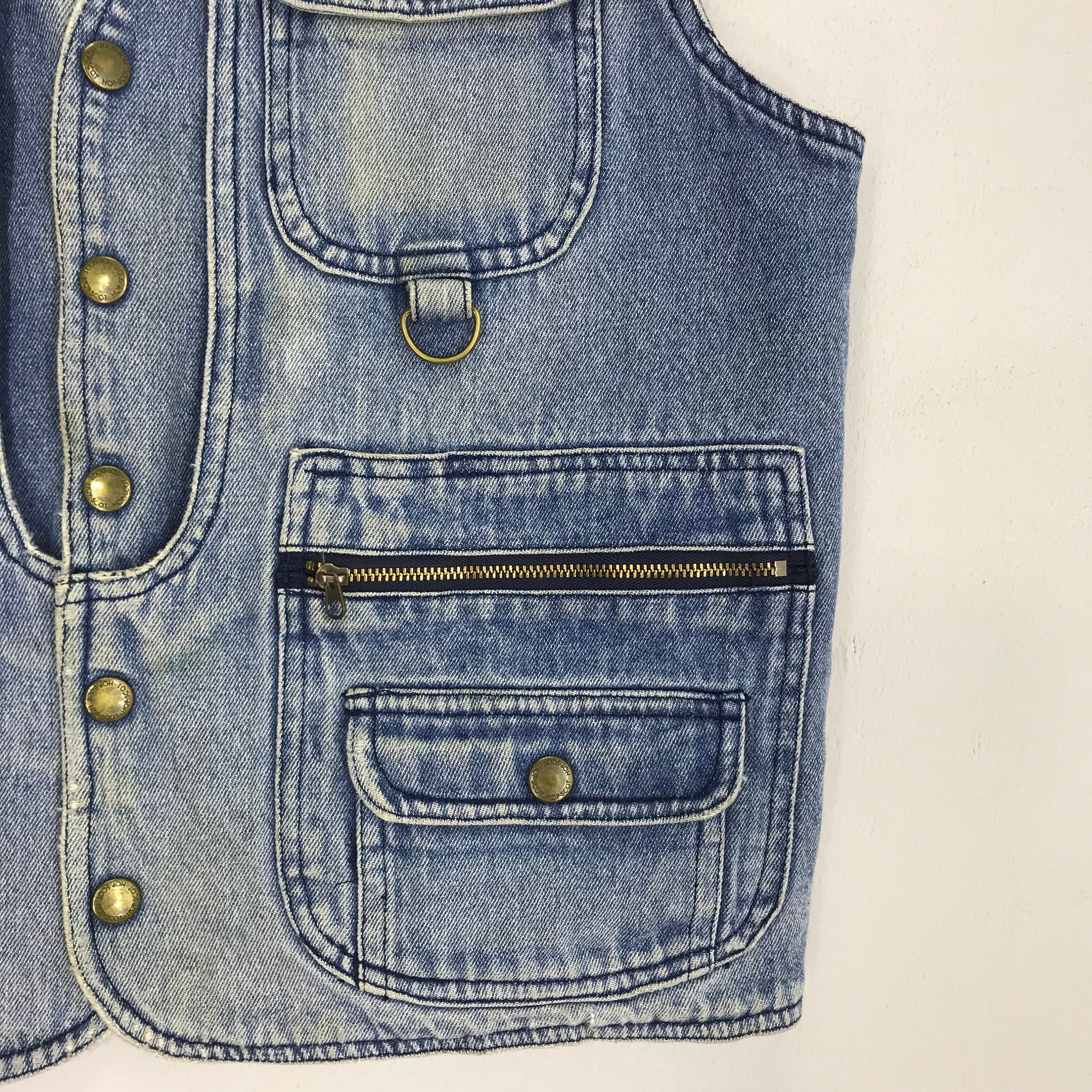 【schott】Old denim work vest Amazon | [Schott NYC] [ショット] OLD HICKORY DENIM VEST