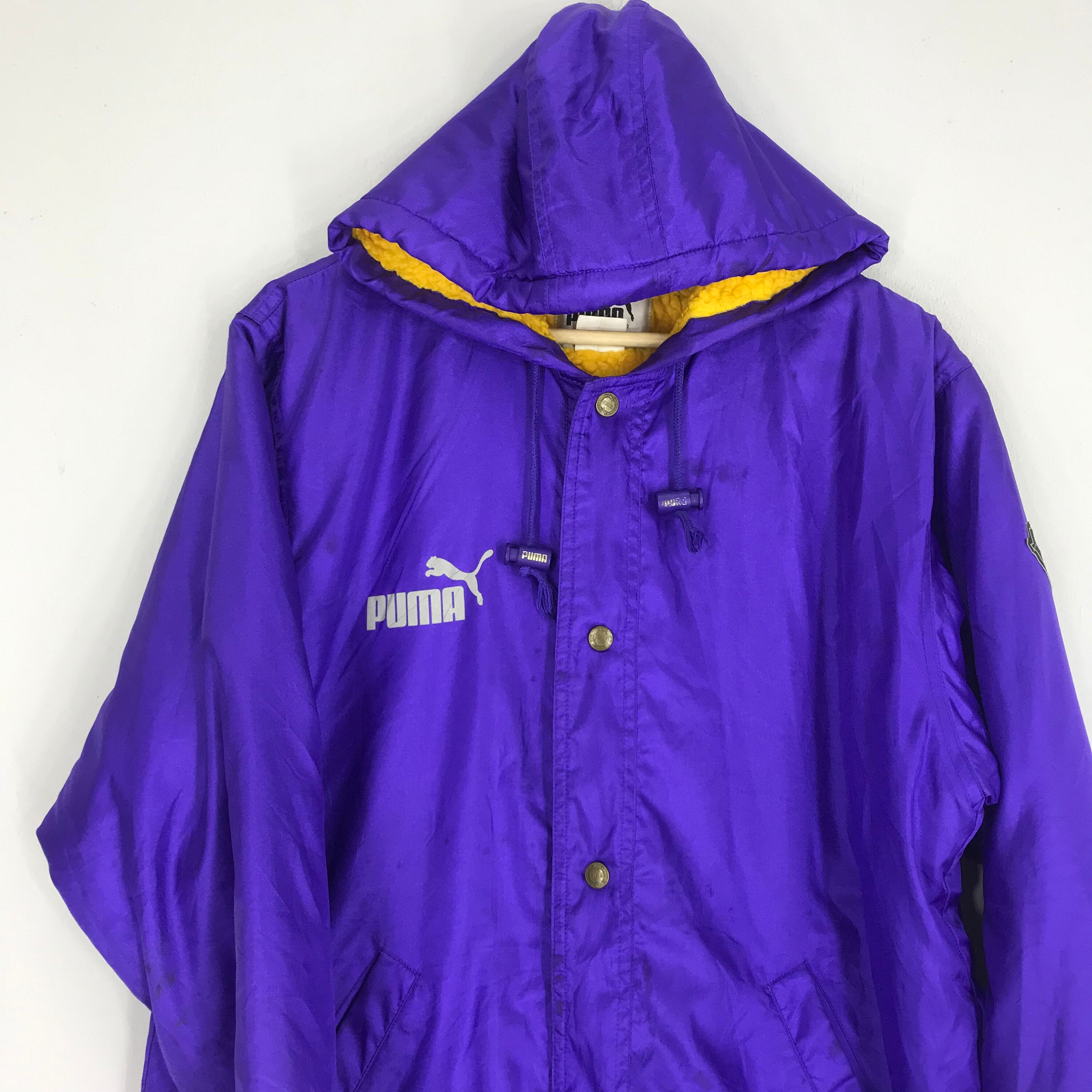 Rare!! Puma Sport Big Logo Warmer Jacket Hoodie Puma Cougars