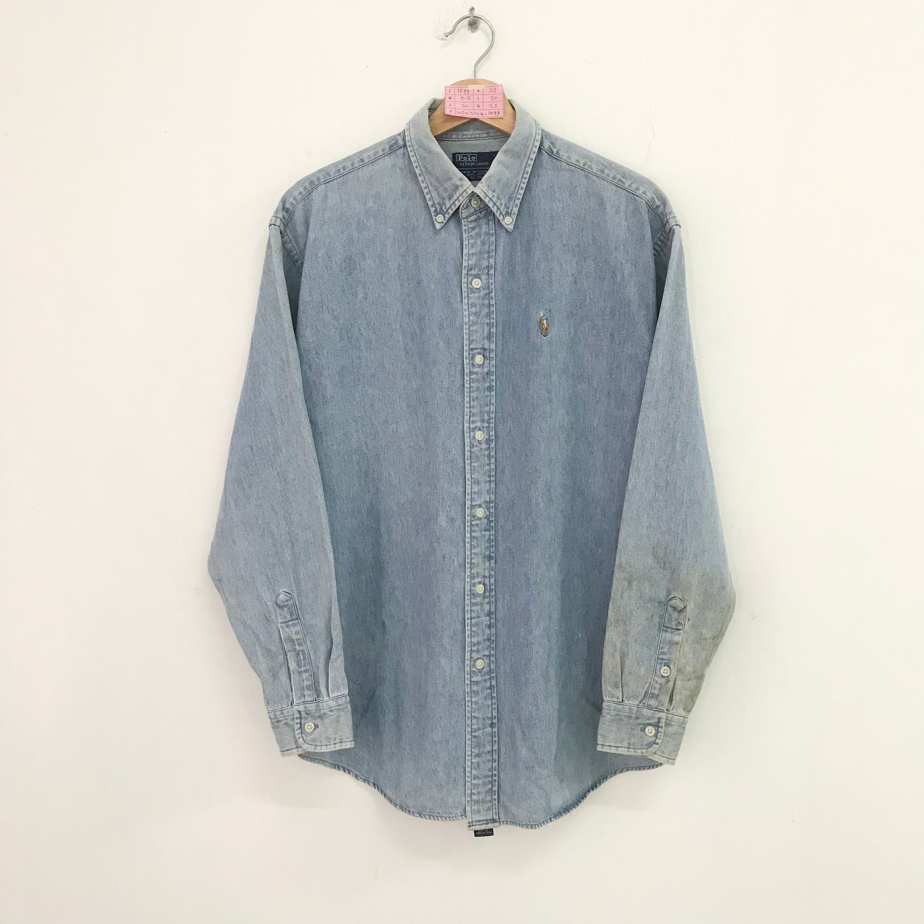 90sPOLO denim Ralph Lauren デニム 2タック USA製 Vintage 90s Polo 