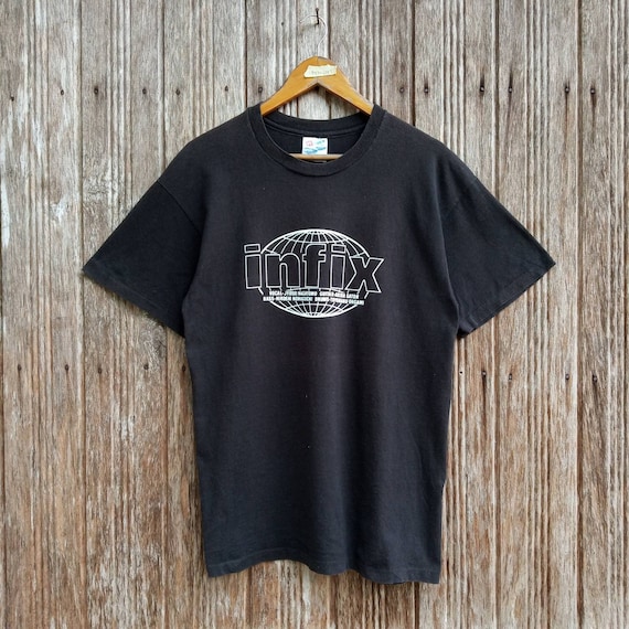 Vintage 90s Infix Japanese Musical Group Band T-shirt Unisex