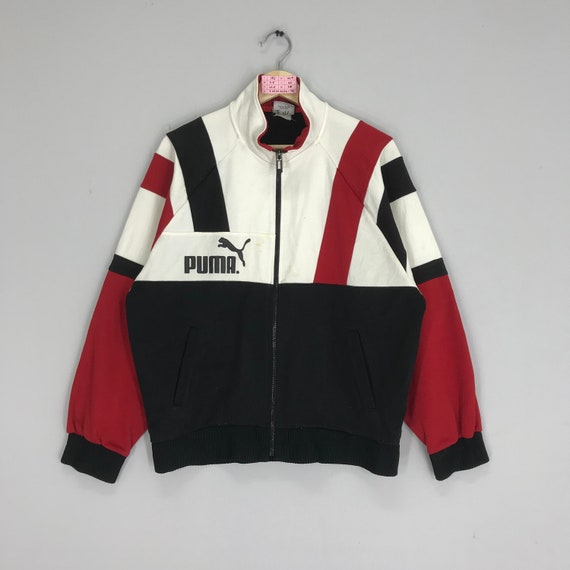 Puma Sport Track Top Sweater Jacket Zipper Puma Jacket Colourblock Size M -  Etsy