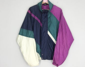 Vintage Christian Dior Multicolor Winbreaker Zipper Jacket Vintage Christian Dior Multicolor Winbreaker Zipper Jacket