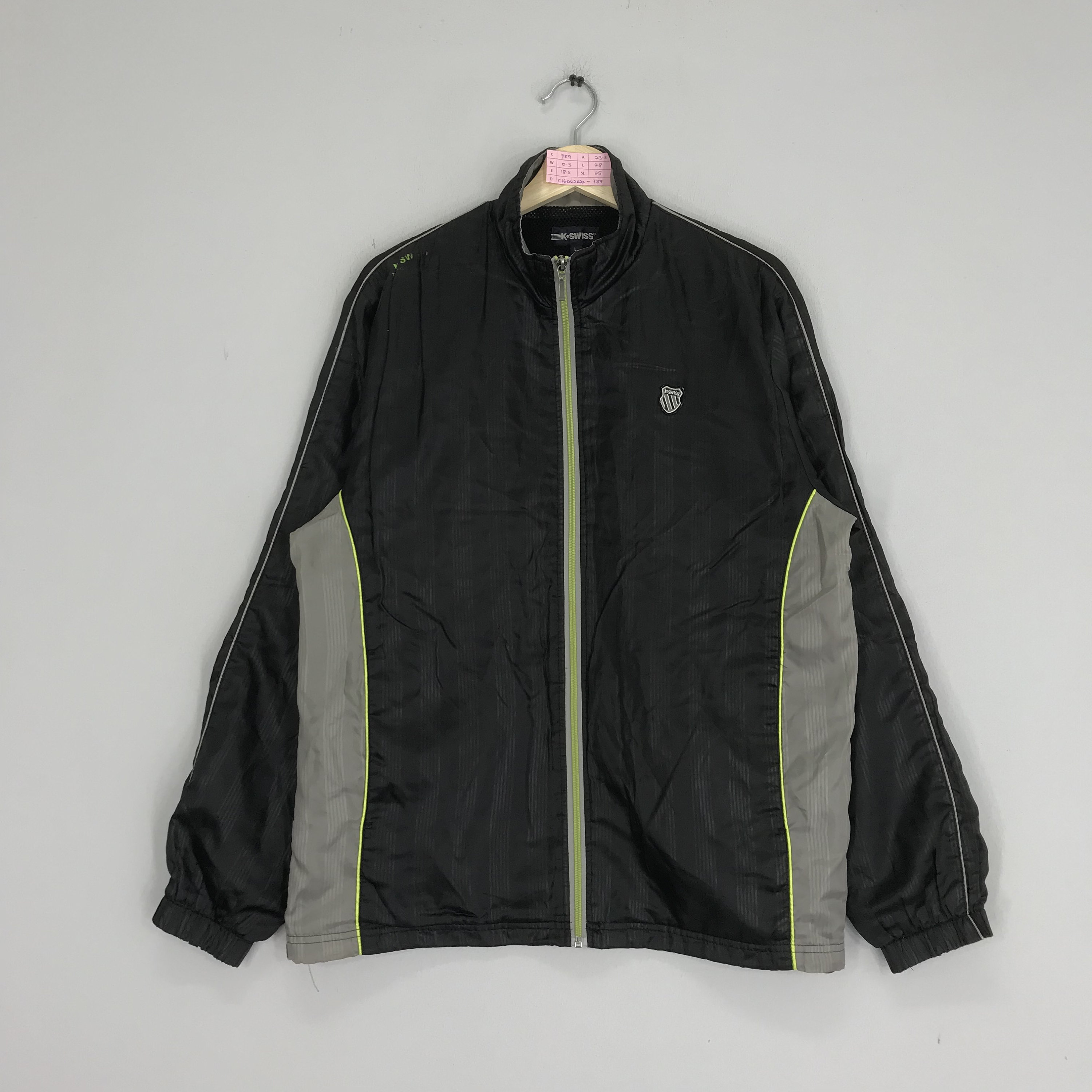 K Swiss Light Jacket Windbreaker K Swiss Sportswear Zipper Jacket