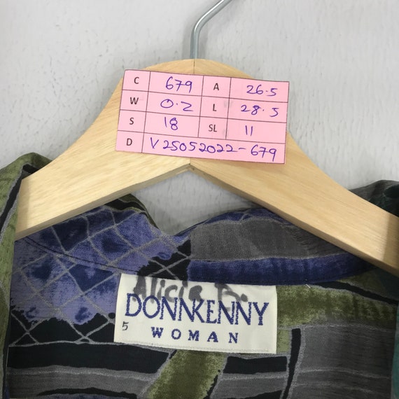 Vintage Abstract Pattern Baroque Polyester Shirt … - image 7