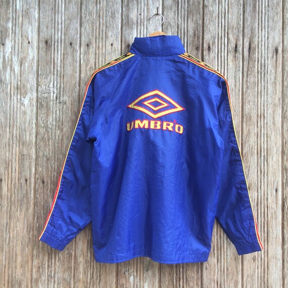 Rare!! Vintage Umbro Windbreaker Jacket Big Logo Umbro Small