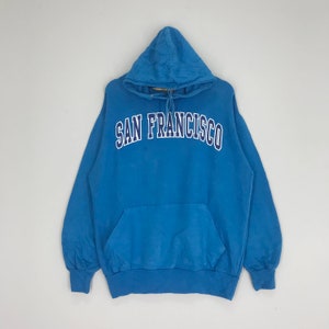 Vintage San Francisco Sweater Hoodie San Francisco Blue Sweater San Francisco City Pullover Size L