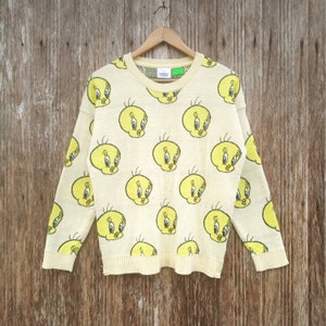 ¡Raro! Sudadera con estampado de dibujos animados de Piolín, talla M