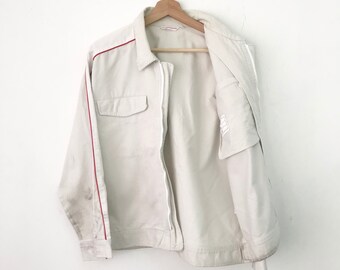 Chaqueta de trabajo de uniforme vintage Hino, chaqueta de trabajo