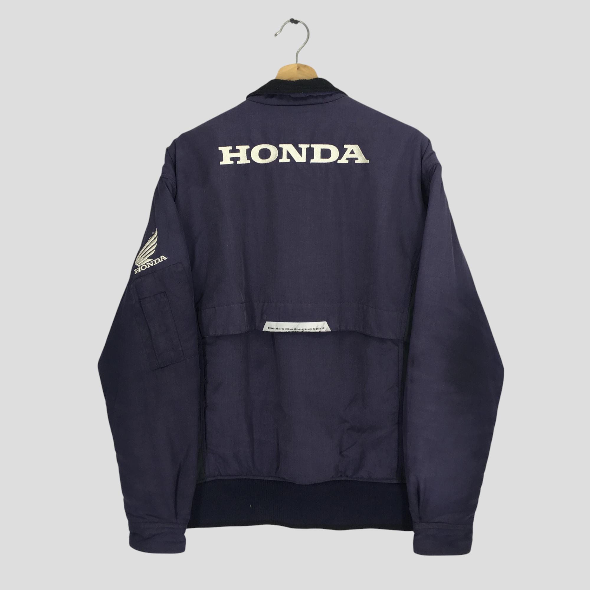 90s HONDA ホンダコレクション　ビンテージダウンジャケット　刺繍ロゴ 美品】HONDA RACING サイズL ダウンジャケット 刺繍ロゴ - メルカリ