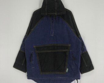 Rare!! JAMI ISLAND Anorak Style Denim Jeans Jacket Half