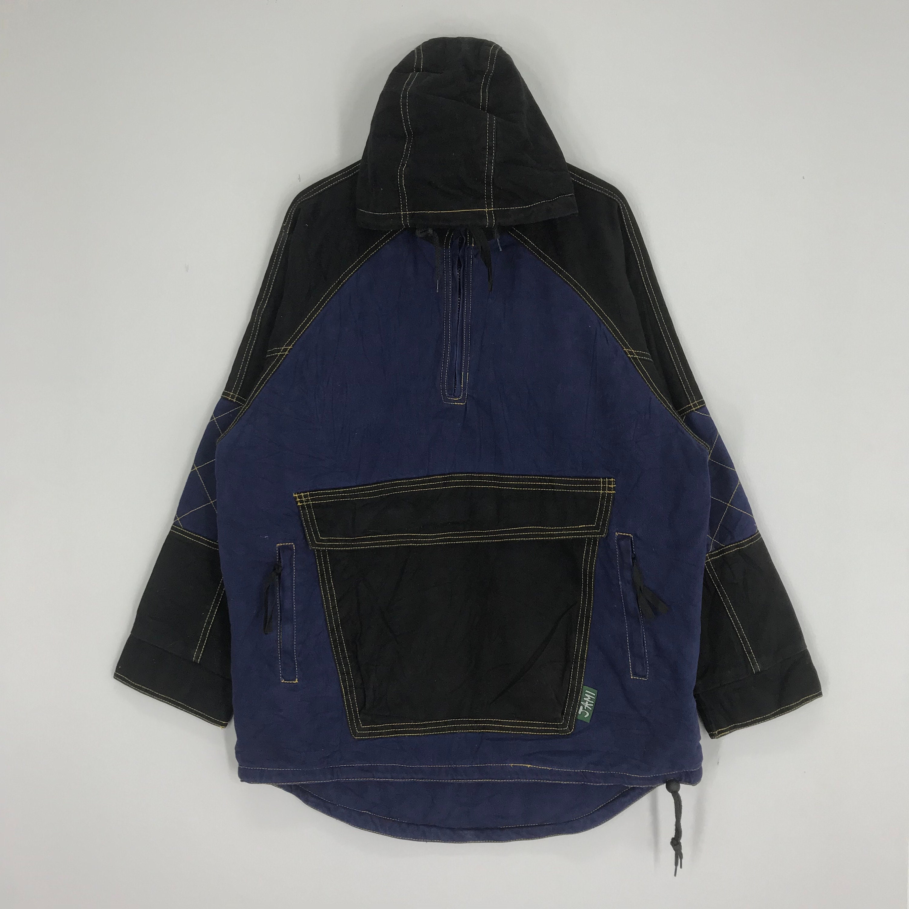Rare!! JAMI ISLAND Anorak Style Denim Jeans Jacket Half
