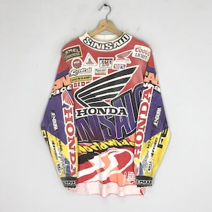 ヴィンテージ　90s Tシャツ　カットソー　SINISALO M バイクウェア Vintage 90's Sinisalo Racing Motocross Overprinted Tshirt Medium