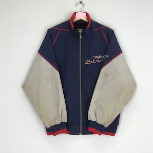 Vintage 90s Descente Baseball Zipper Jacket Descente Sweater Jacket Sportswear Descente Japan Jacket Size L