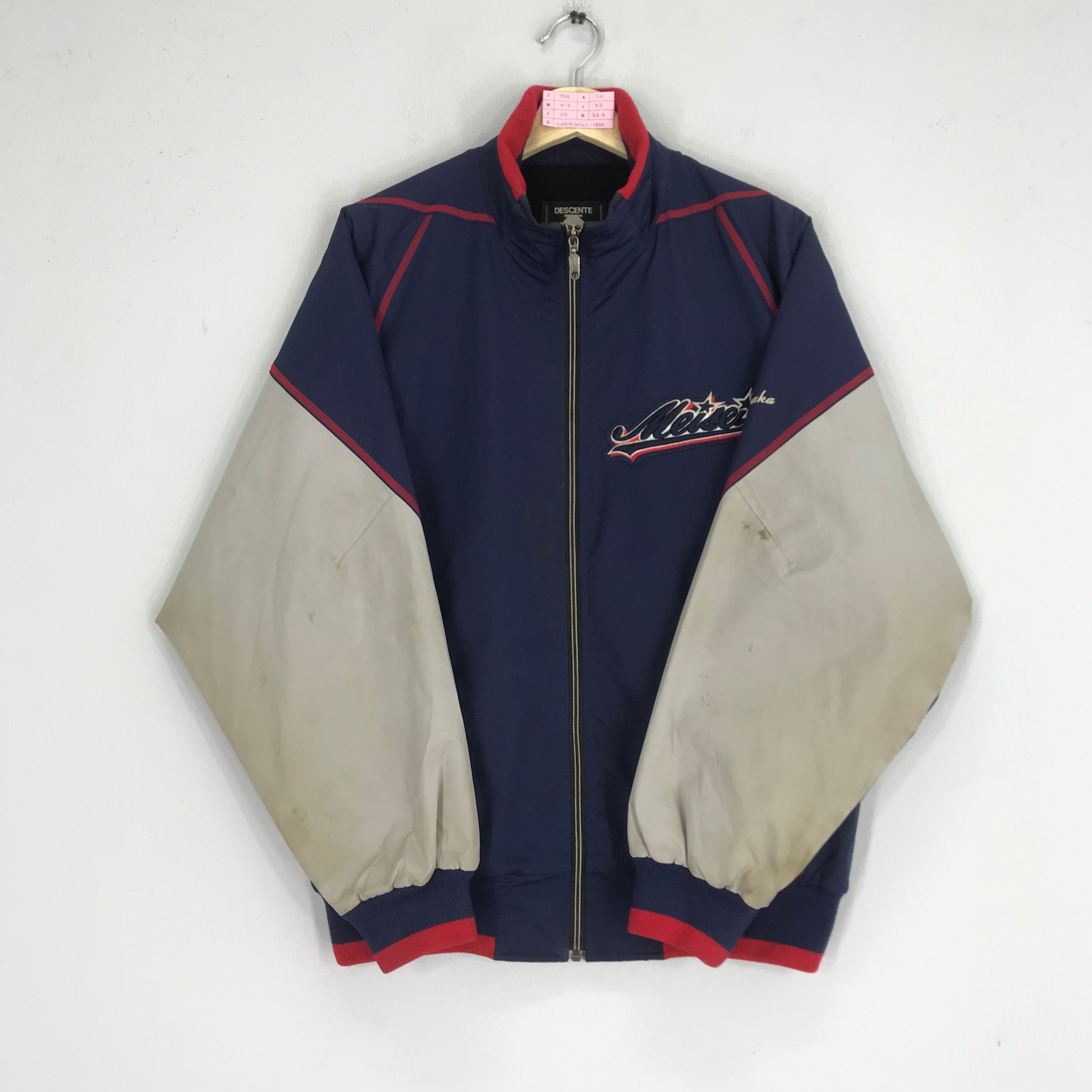 Vintage 90s Descente Baseball Zipper Jacket Descente Sweater