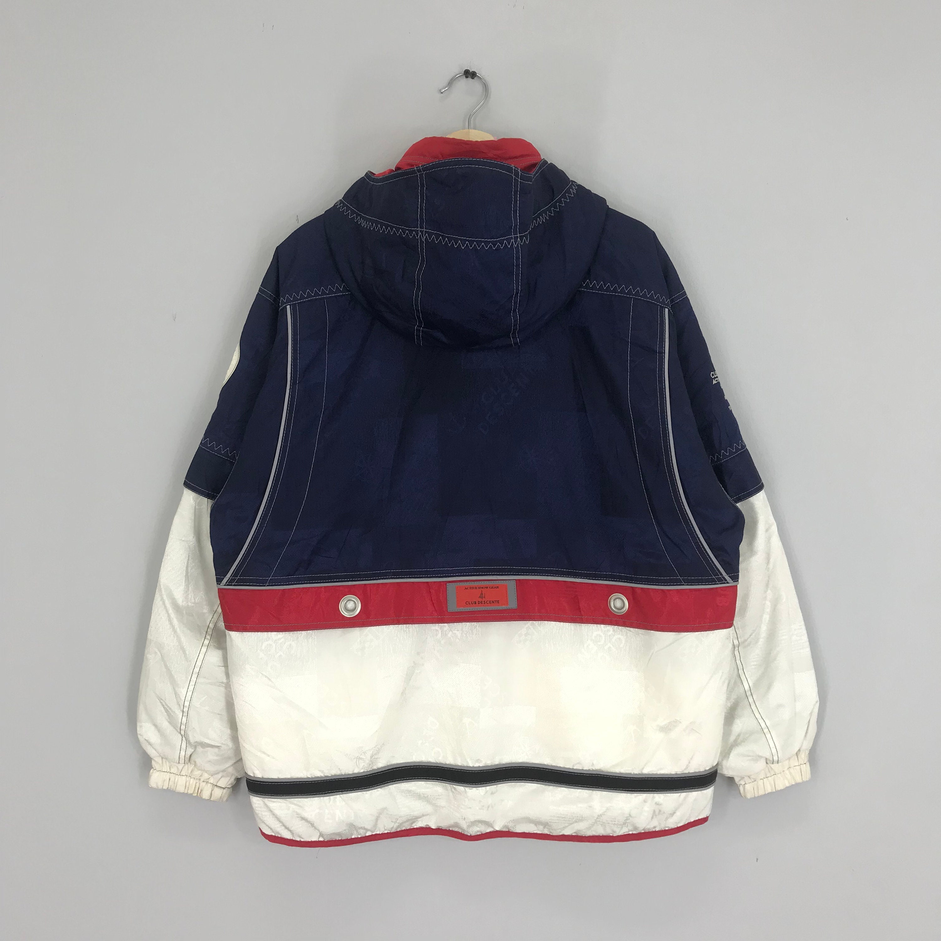 DESCENTE Snow Gear Winter Jacket Ski Wear Hoodie Colourblock