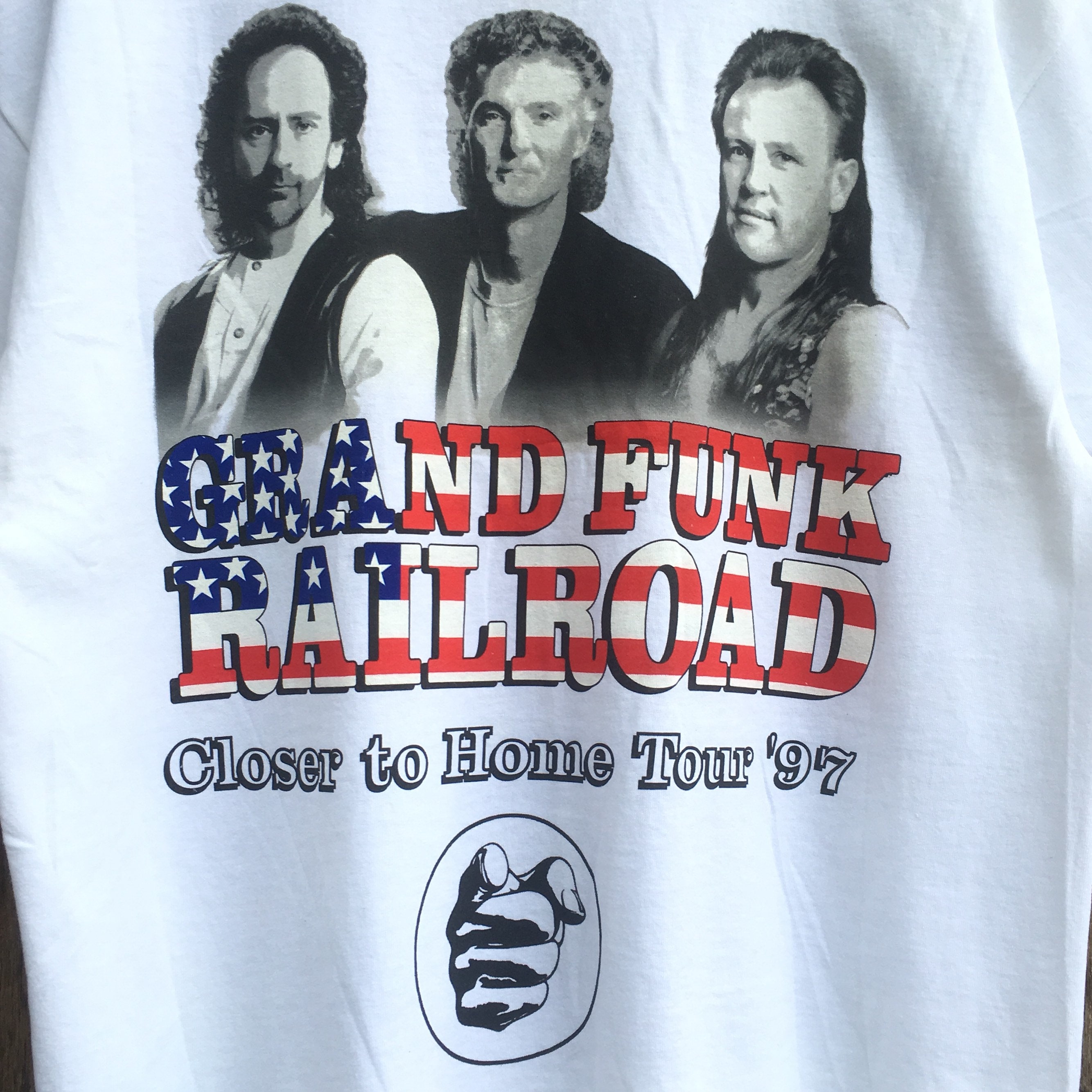 GRAND FUNK RAILROAD Tシャツ Lサイズ 1997年製USA製 Vintage Grand Funk Railroad Closer to Home Tour 97 Band T-shirt