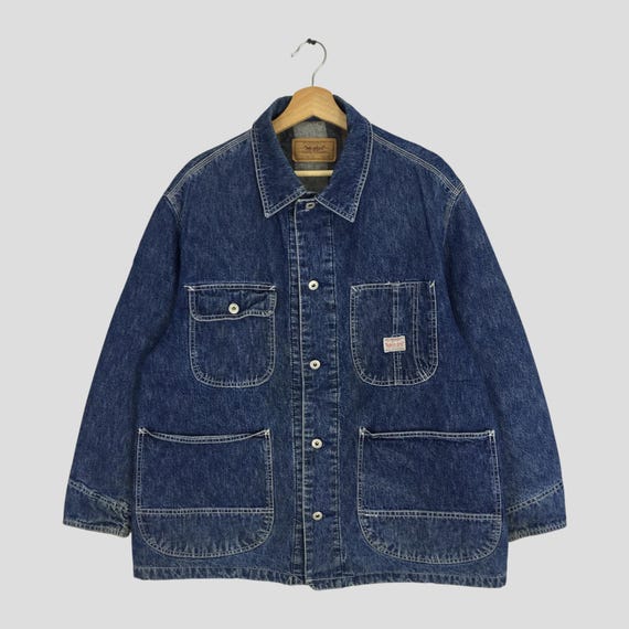 LEVI’S / 90's 70734 WORK CHORE JACKET Vintage 90s Levi's American Denim Chore Worker Jacket Medium Levis
