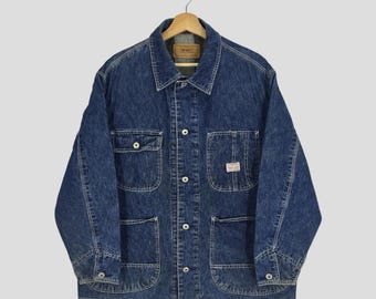 Vintage 90s Levi's Denim Chore Worker Jacket Xlarge Levi's Strauss