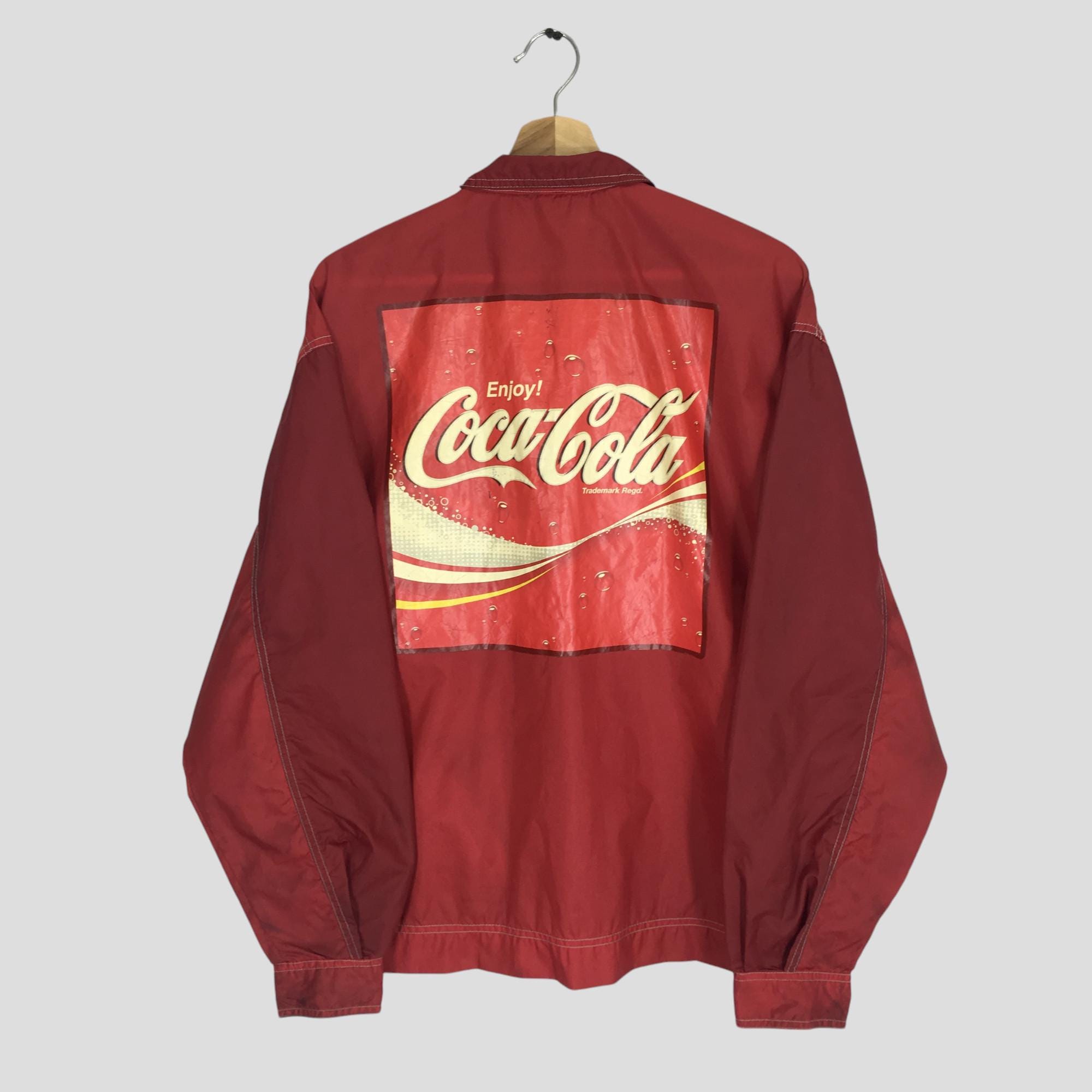 Vintage 90's Coca Cola Red Light Jacket Large Coca Cola Carbonated Vintage 90's Coca Cola Red Light Jacket Large Coca Cola Carbonated