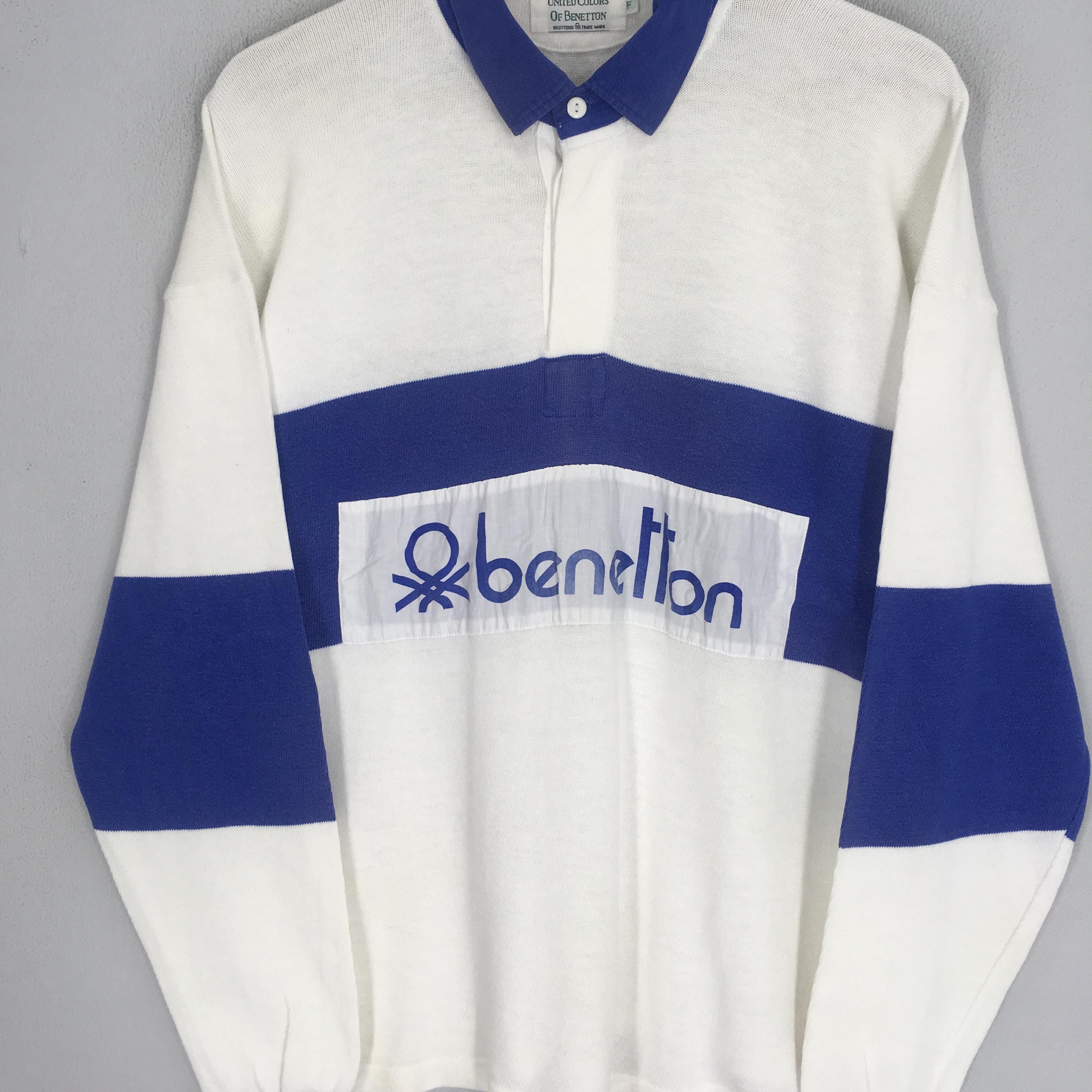 Vintage United Colors of Benetton Polo Shirt Benetton Rugby Polo 