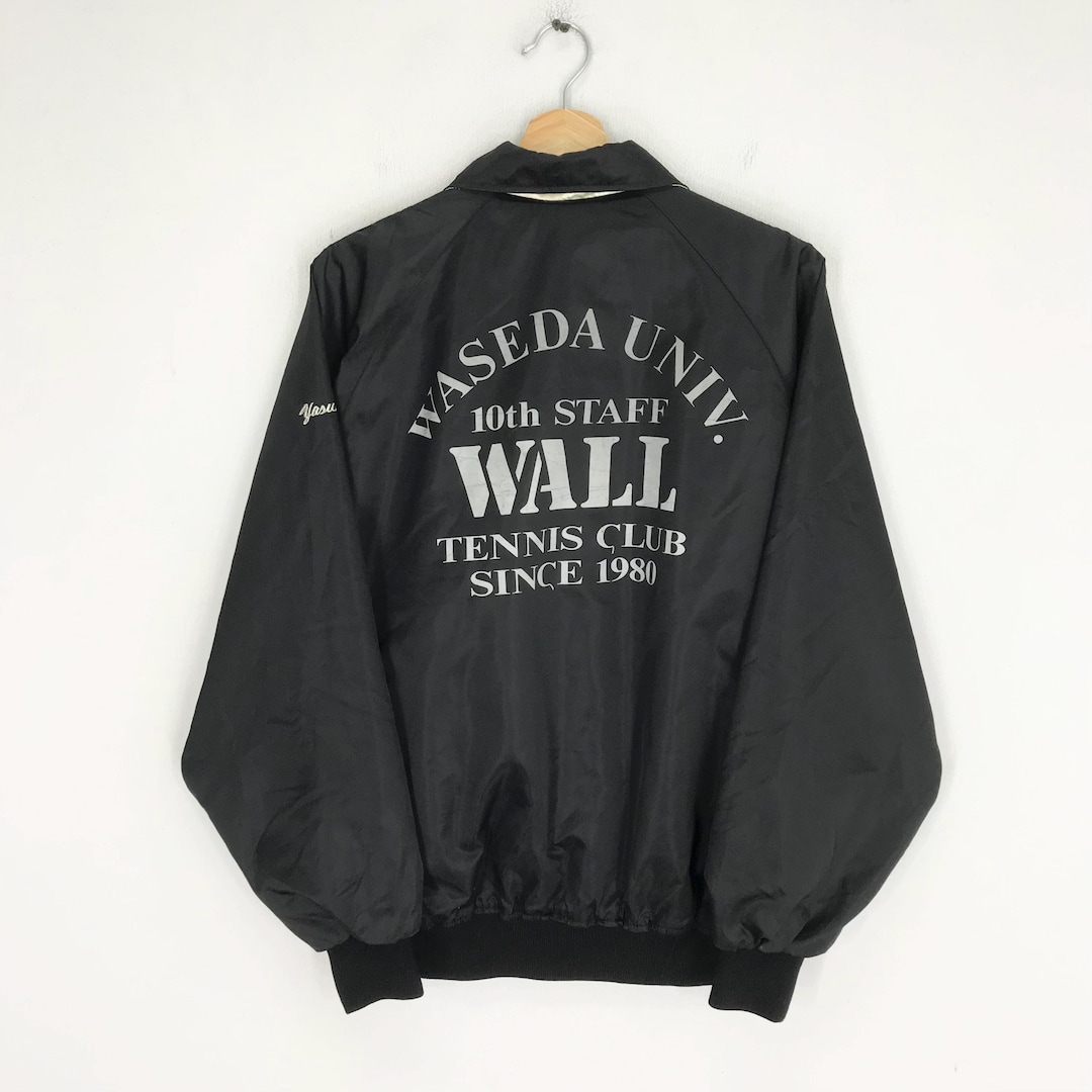 Vintage 90s Wall Tennis Club Varsity Reversible Jacket Vintage 90s Wall Tennis Club Varsity Reversible Jacket