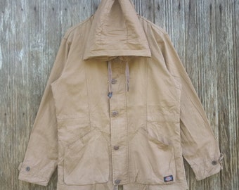 Rare!! Dickies Utility Worker Jacket Hoodie Button Ups Style Worker Jacket Size M
