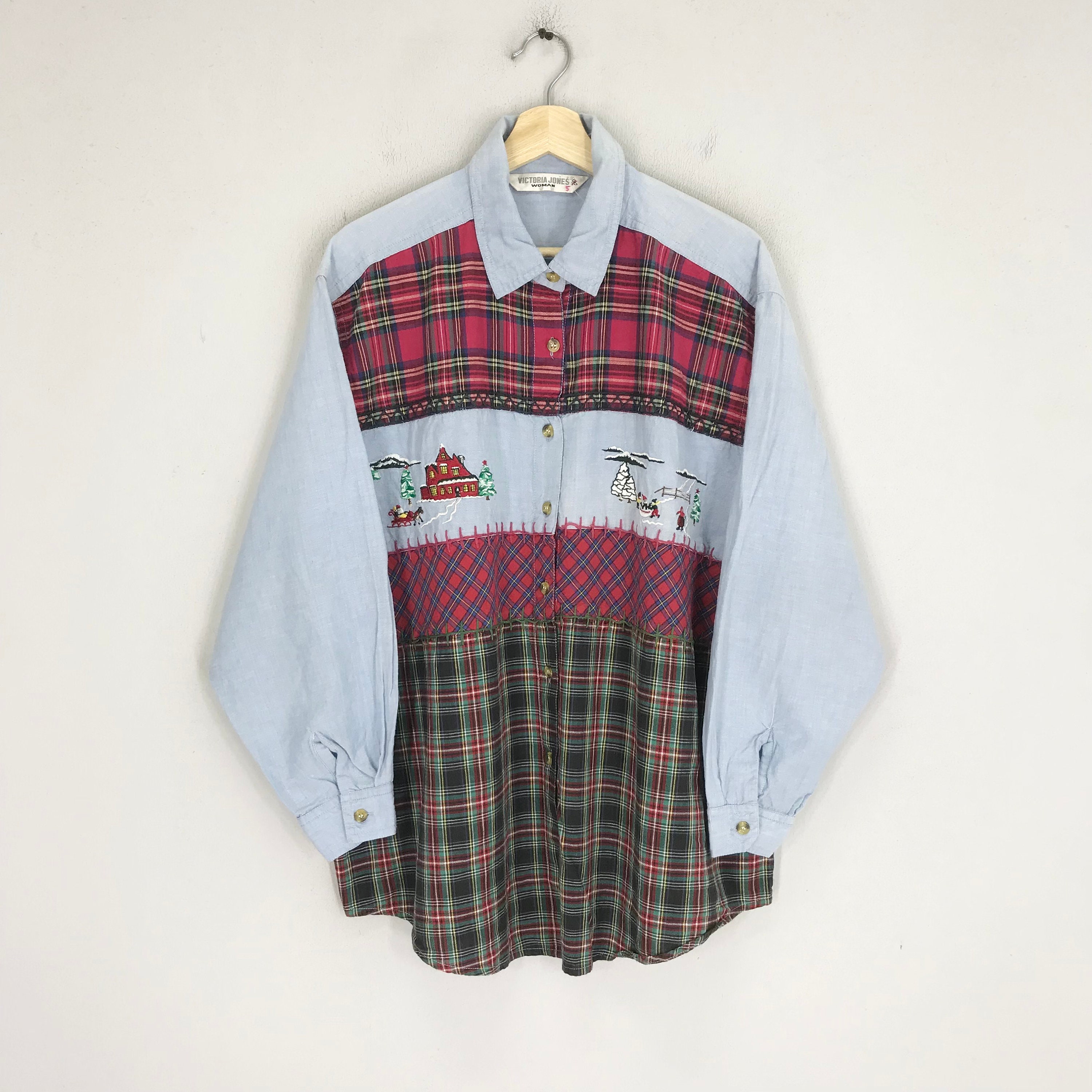 トップス AMERI Vintage Loose Fit Plaid Shirt Harrison Raglan Plaid Shirt - Black | Levi's® US