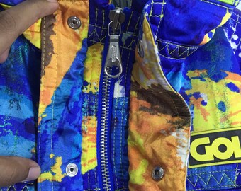 Vintage 90's Goldwin Bomber Ski Jacket Four Pocket Goldwin Skiing
