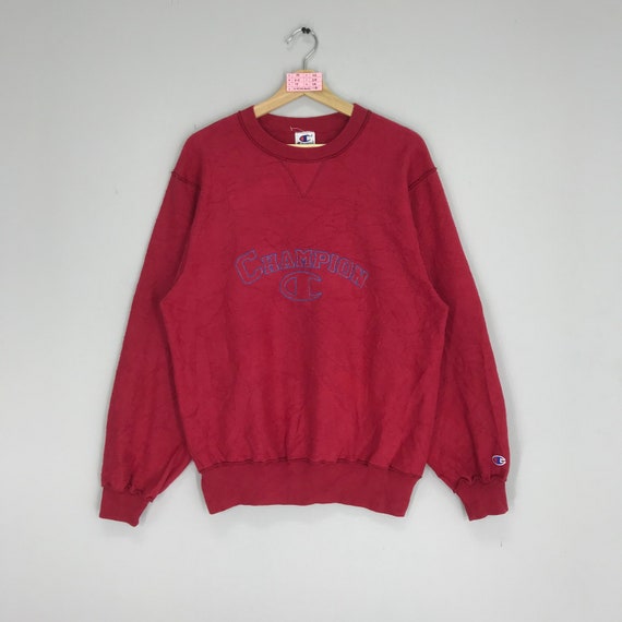Champion burgundy sweater outlet