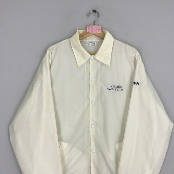 Vintage Varsity Jacket Swimming Team Snap Buttondown … Gem