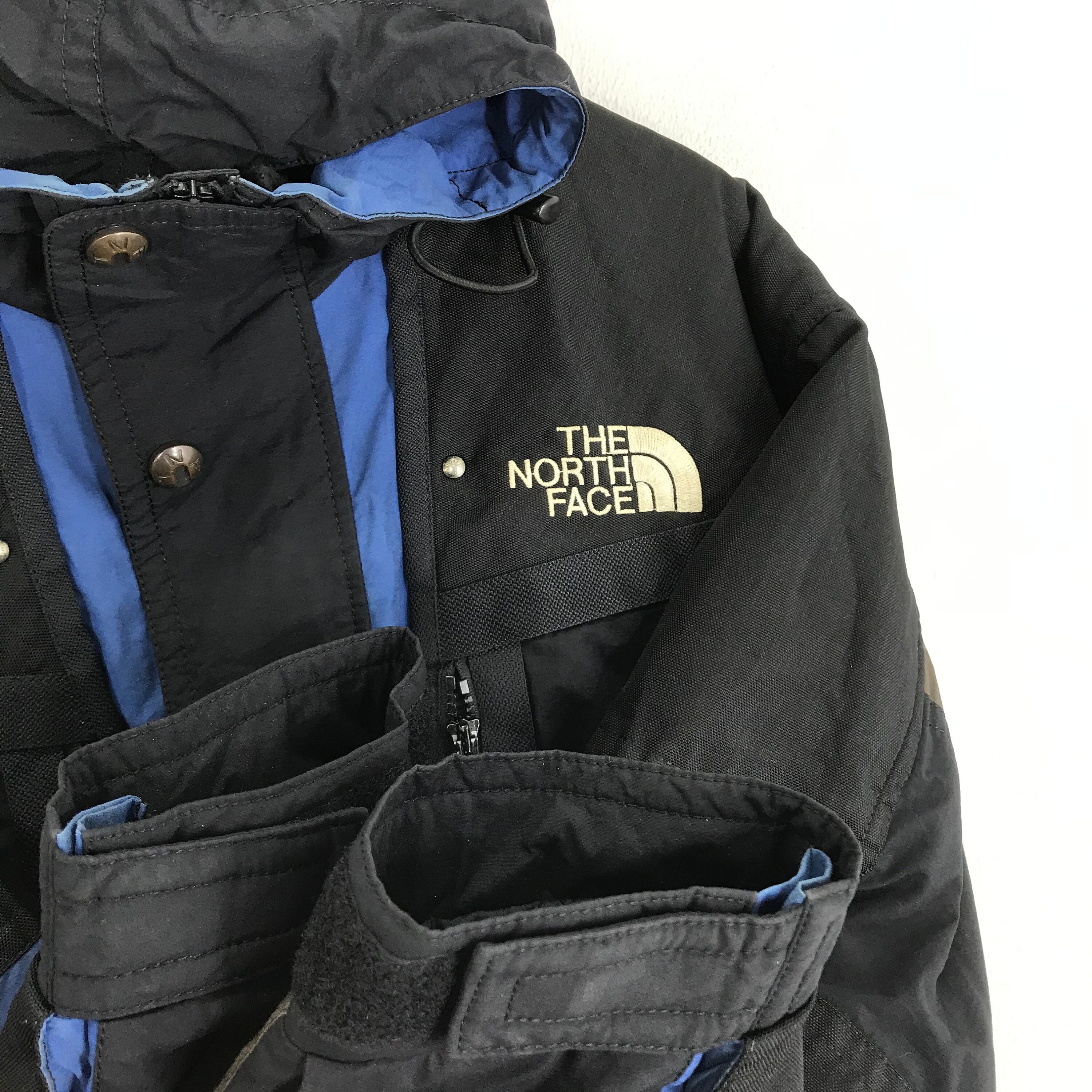 Vintage 90s the North Face Skiwear Multicolor Jacket Black Large