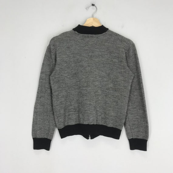Rares Agnes B Homme Pull raye noir blanc pour femme Agnes B Paris Pull en tricot de createur a glissiere Veste decontractee pour femme Pull taille S Etsy France