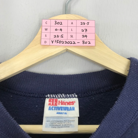 Vintage Hanes Activewear Graphic Sweater Embroidery Logo