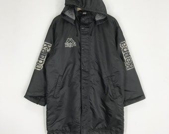 Vintage Tornado Mart Japanese Brand Black Trench Coat Xsmall