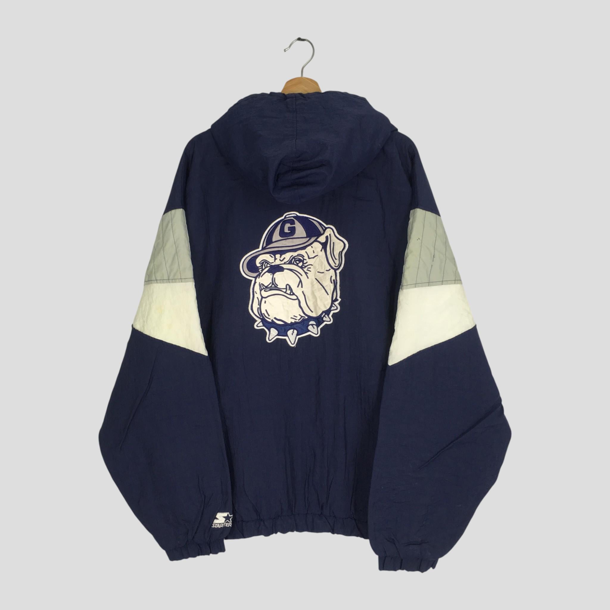 希少 STARTER 刺繍 ジョージタウン・ホヤス 本革 レザージャケット Georgetown jacket - Etsy 日本