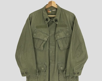 Vintage 1953 OG 107 Military Overcoat Army Trench Coat / Army