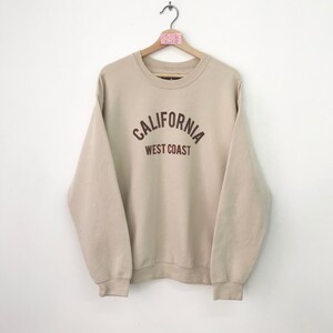 Vintage California Sweatshirt California West Coast Sweater California West Coast US State Crewneck Spell Out Logo California Jumper Size M