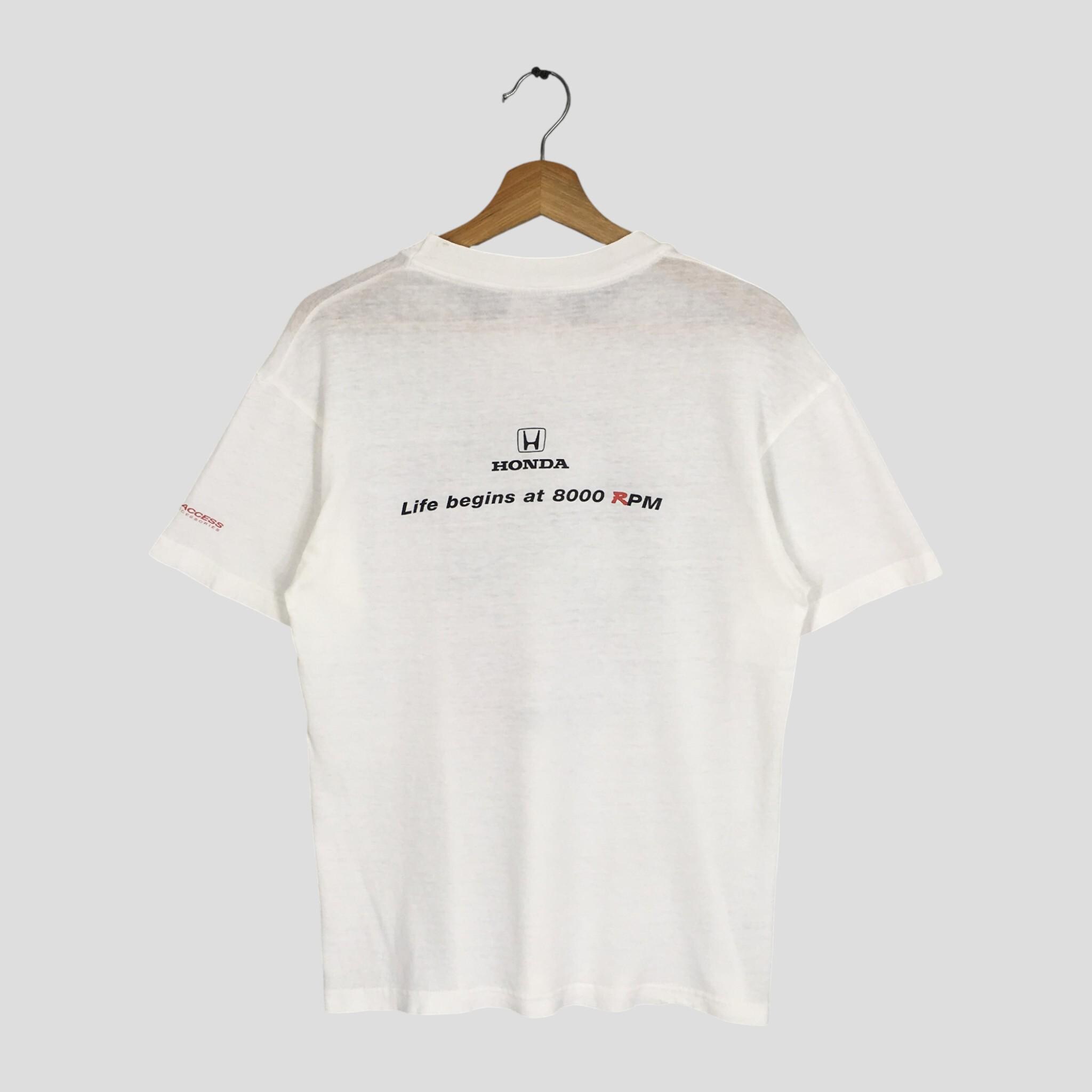 Vintage 90's Honda Integra White Tshirt Medium Honda Japan JDM