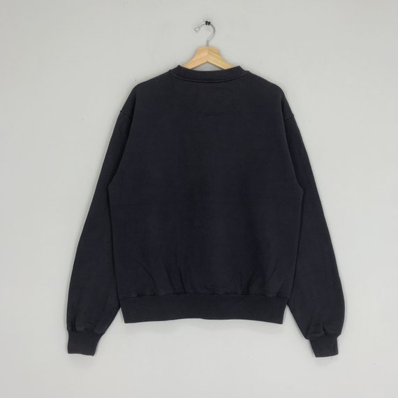 Sueter negro vintage Champion Sudadera deportiva Champion Usa Sudadera bordada Champion Cuello redondo Talla M Etsy Mexico