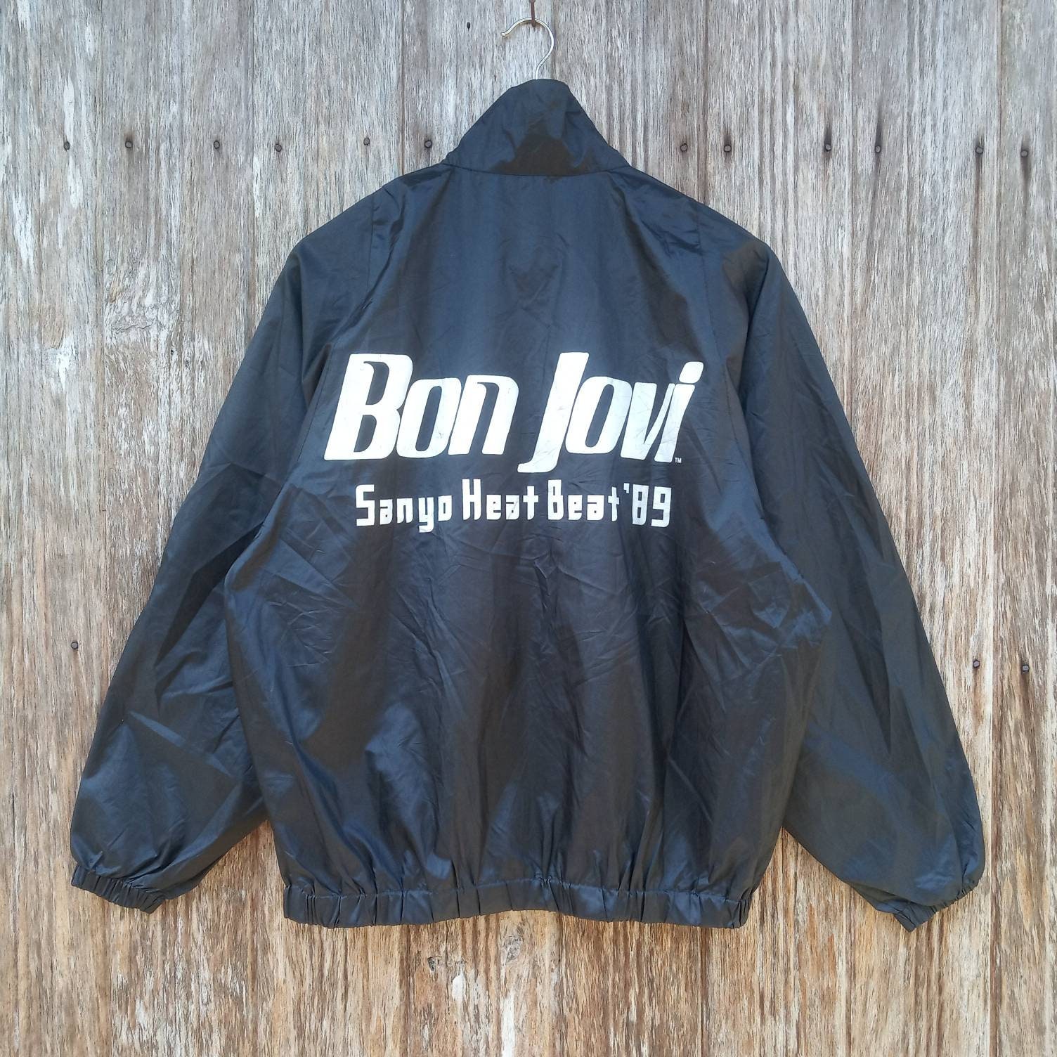Vintage 90s Light Jacket Black Large Pop Rock Band Vintage 90s Light Jacket Black Large Pop Rock Band