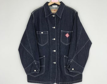 Vintage Rollergear Denim Jacket Medium 1980s Workwear 70s Style