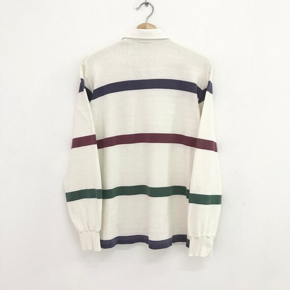 Vintage 90s Polo Ralph Lauren Multicolor Striped Polo Rugby Shirt