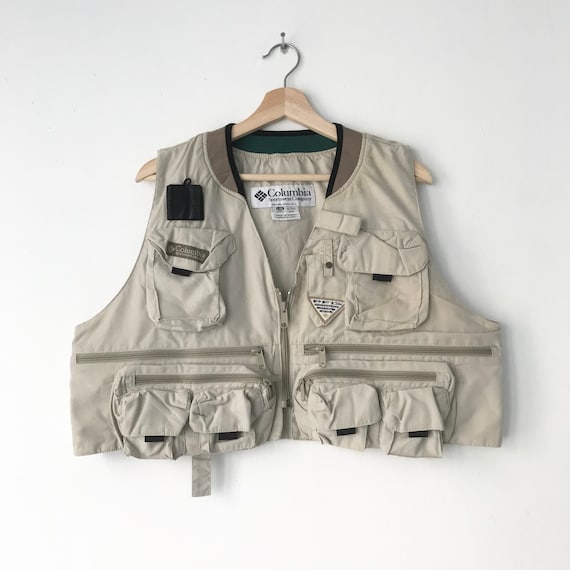 Vintage Columbia Sportswear Jeans Utility Vest Jacket Zipper Columbia Usa Sportswear Company Multipocket Hunting Vest Coat Jacket Size L Etsy Canada