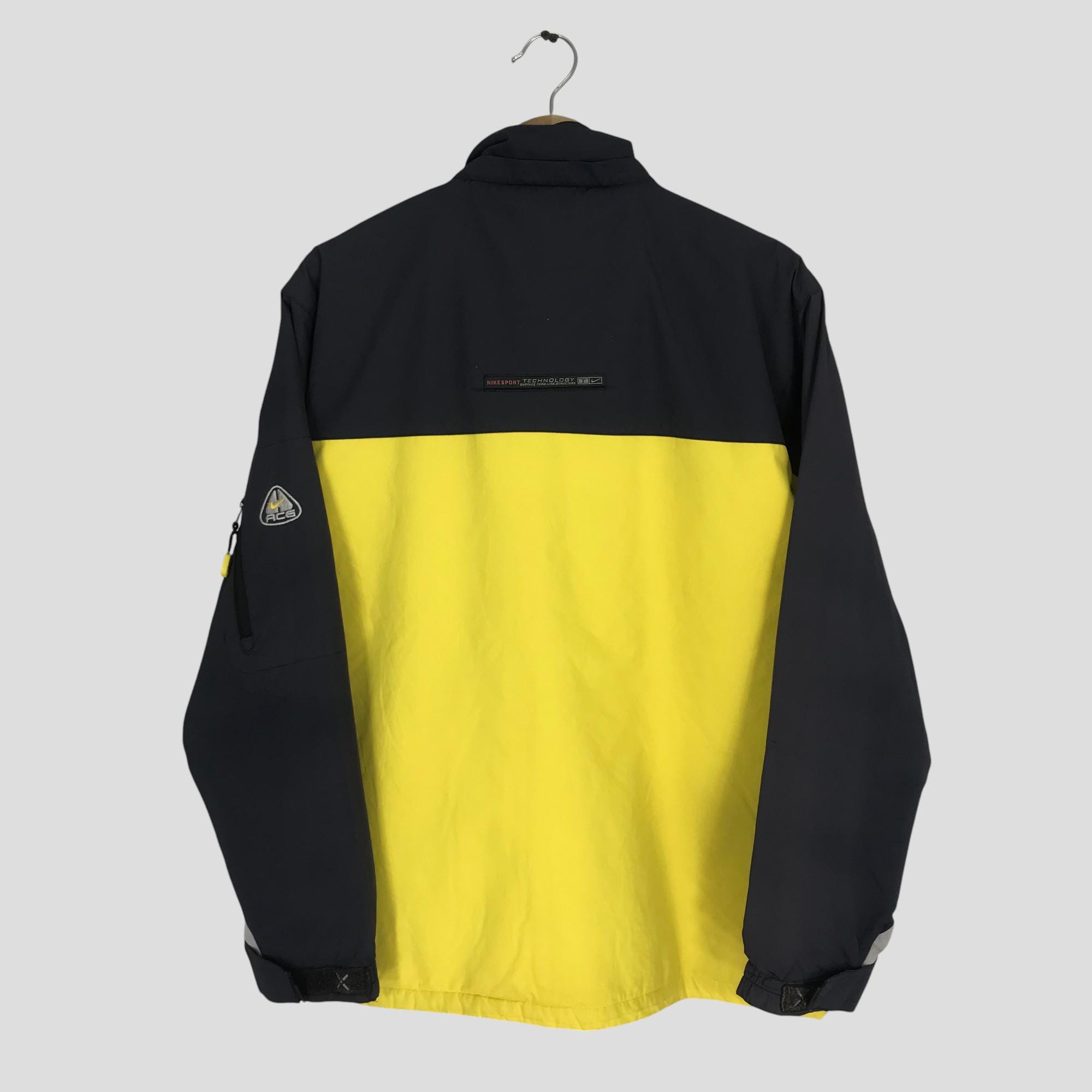 Vintage 90s Nike Colorblock Yellow Jacket Medium Nike ACG Outdoor
