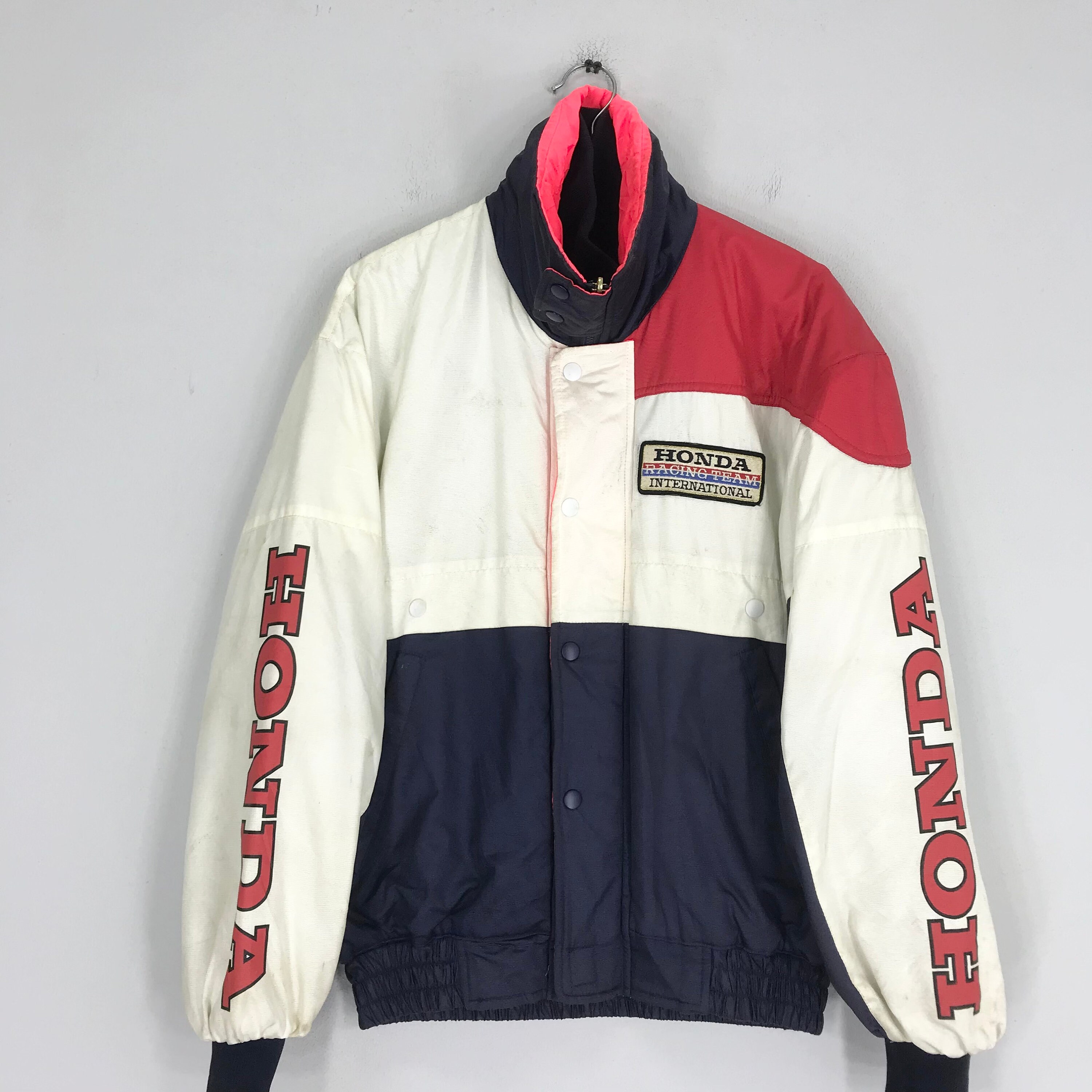 90s HONDA Racing Jacket XLサイズ 90's] HONDA racing jacket with company logo [Used EXC