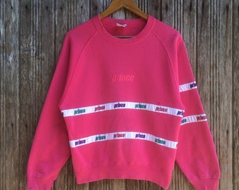 Vintage Prince Sports With Tape Logo Nice Design Sweatshirts Medium size