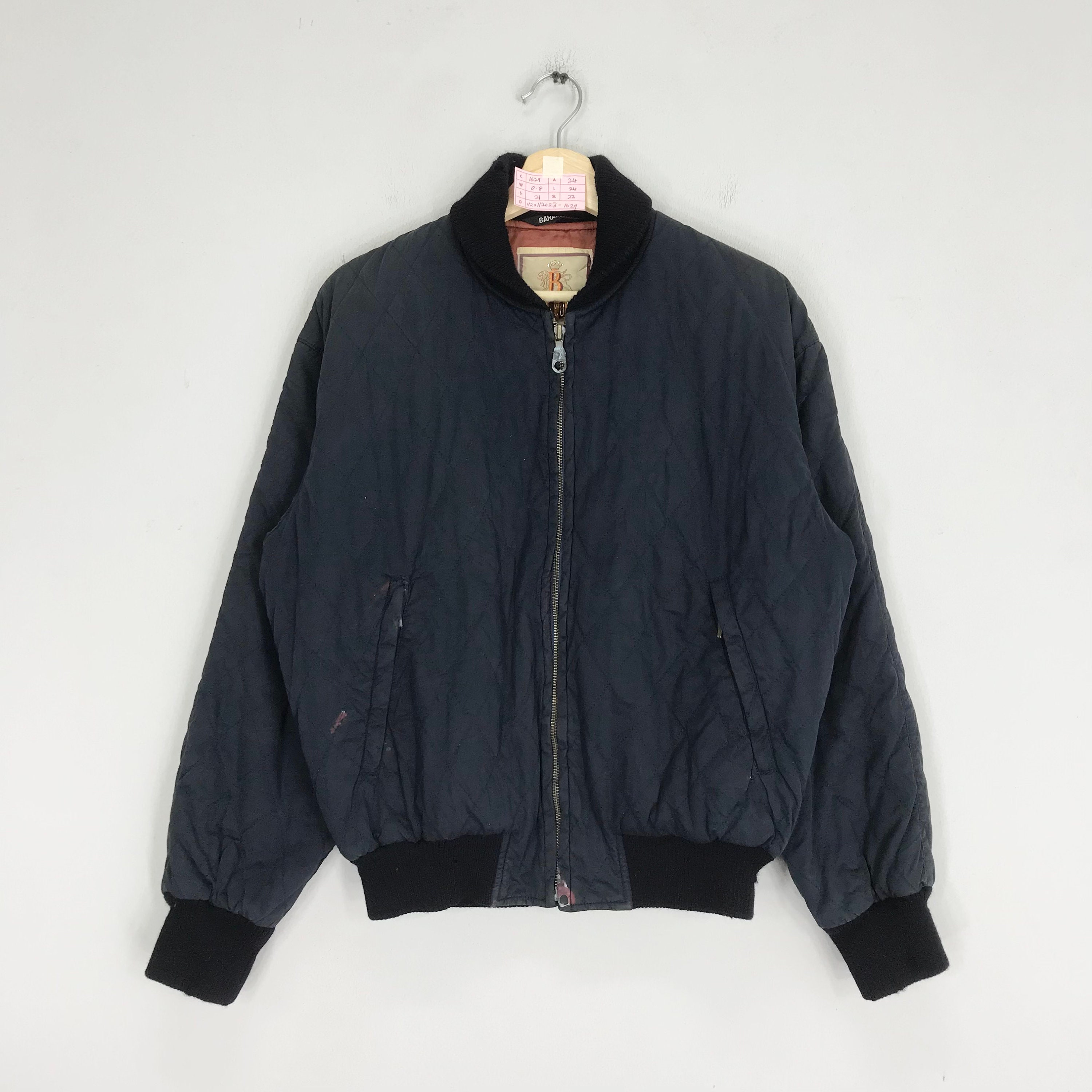 Vintage 90s Harrington Zipper Jacket Medium Retro Harrington