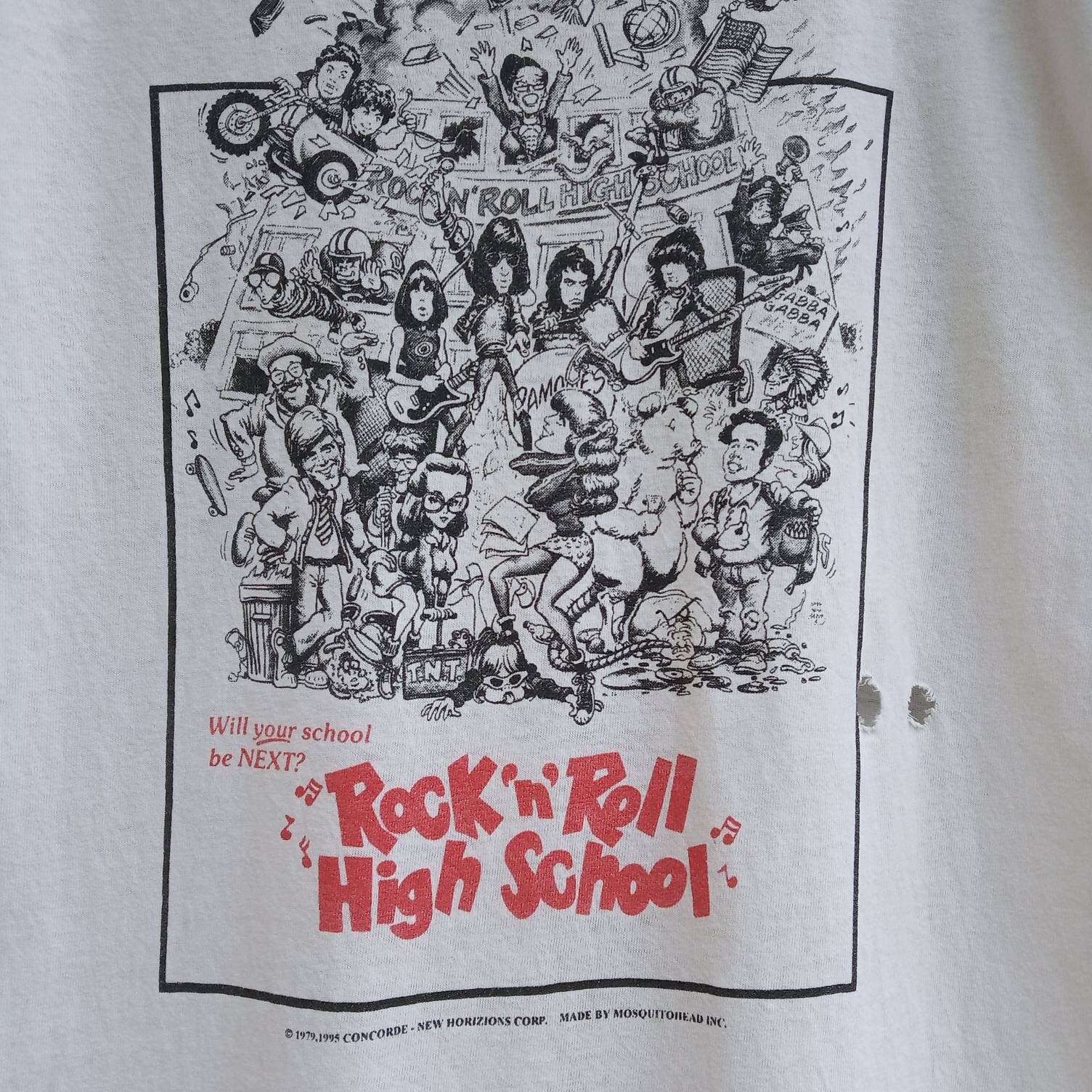 Rare!! Vintage Ramones Rock and Roll High School Punk Rock Band by