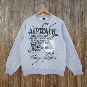 Rare!! Airwalk Nice Design Airwalk Sweatshirt Unisex Medium size